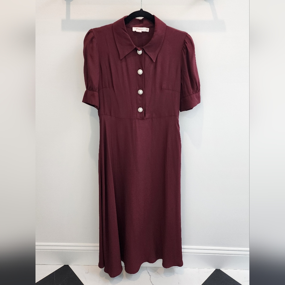 Small Midi Shirt Dress - Picture 3 of 14